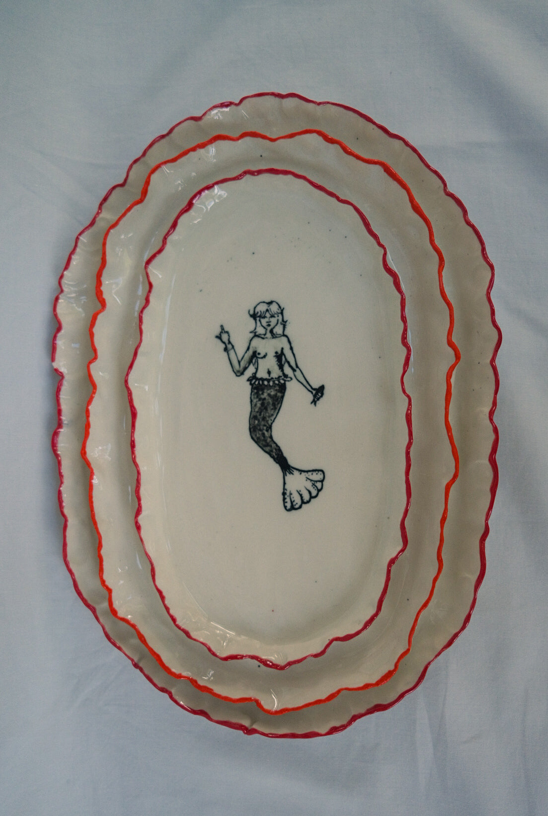 Rude Mermaid Plate