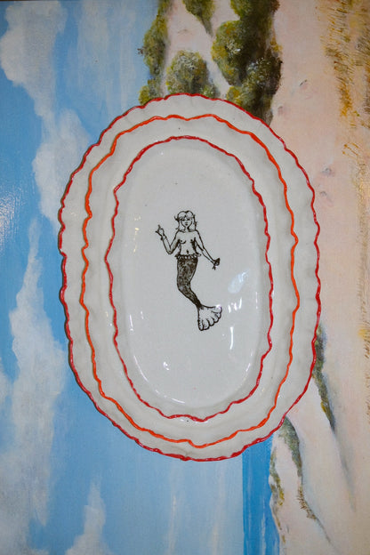 Rude Mermaid Plate