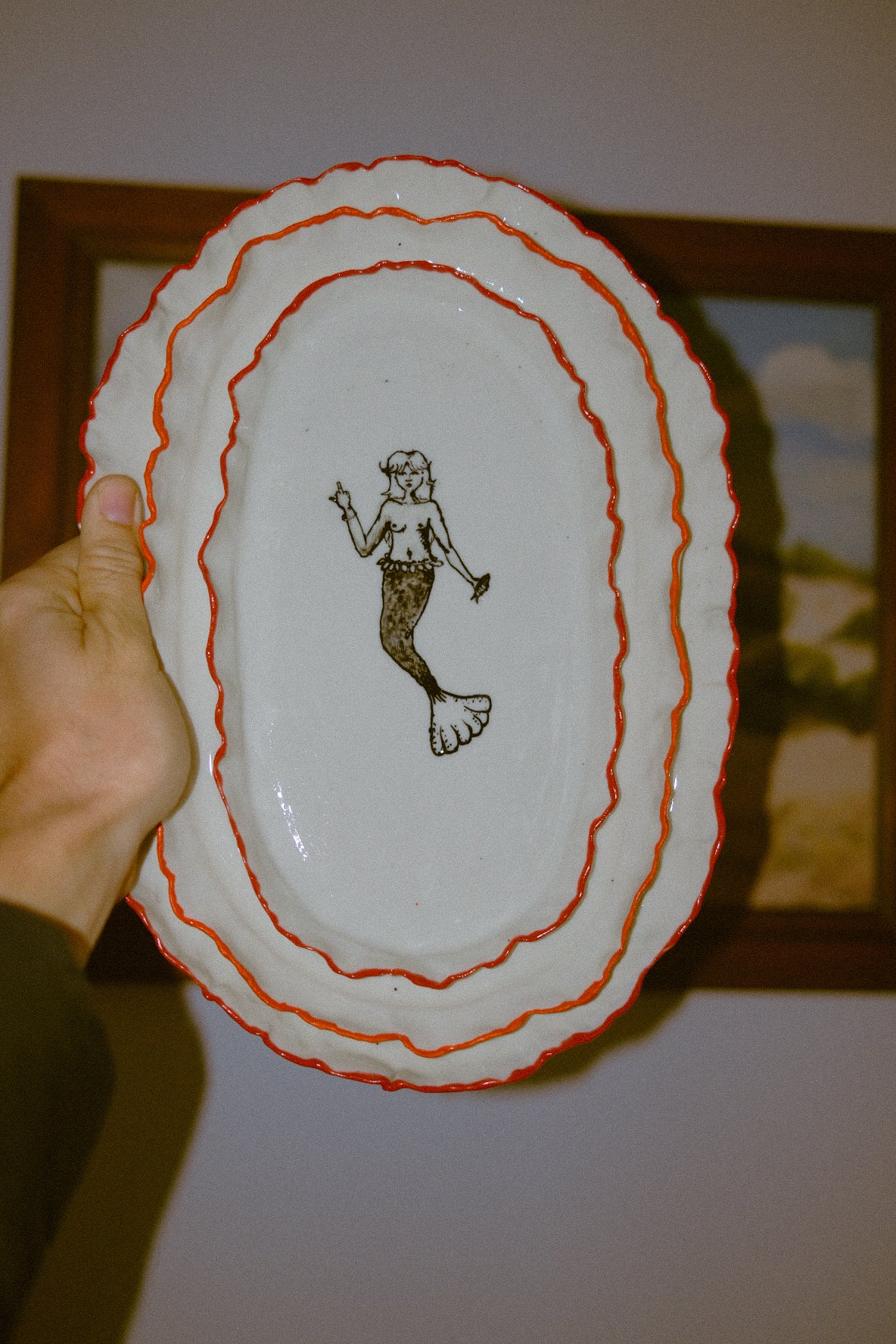 Rude Mermaid Plate